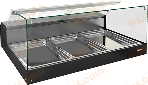 Настольная горизонтальная холодильная витрина  HICOLD  VRS 3 GN