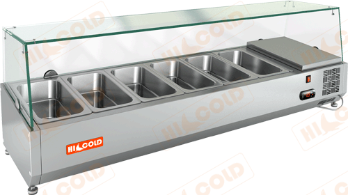 Настольная холодильная витрина для ингредиентов  HICOLD  VRX 1400 1/3