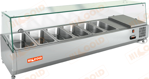 Настольная холодильная витрина для ингредиентов  HICOLD  VRX 1500 1/3