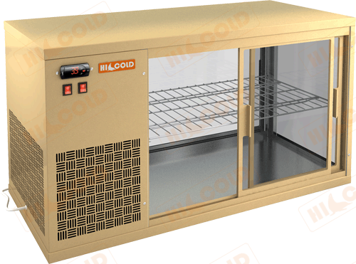 Настольная холодильная витрина  HICOLD  VRL 1100 L Beige