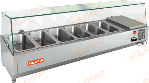 Настольная охлаждаемая витрина для ингредиентов  HICOLD  VRTG 1425 1/3