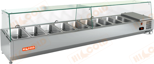 Настольная охлаждаемая витрина для ингредиентов  HICOLD  VRTG 1970 1/3