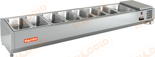 Настольная охлаждаемая витрина для ингредиентов  HICOLD  VRTO 1835 1/3
