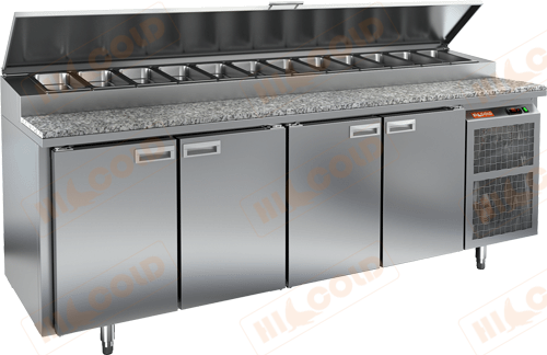Стол холодильный для пиццы  HICOLD  PZ2-1111/GN камень