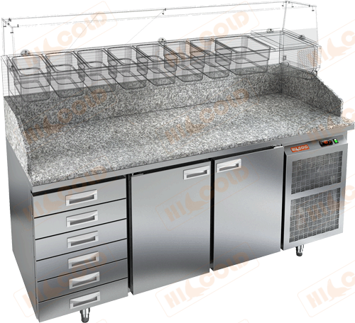 Стол охлаждаемый для пиццы  HICOLD  PZ4-11/GN 6R