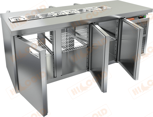 Стол охлаждаемый для салатов (саладетта)  HICOLD  SL2T-111/GN