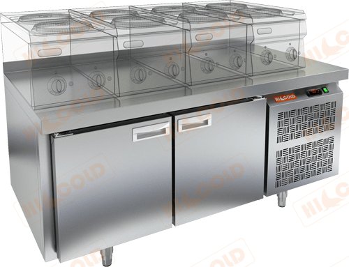 Стол охлаждаемый под тепловое оборудование  HICOLD  SN 11/TN LT